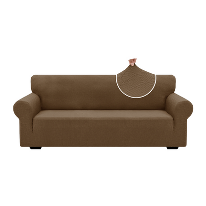 High Stretch Jacquard Sofa Cover with Non-Slip Straps