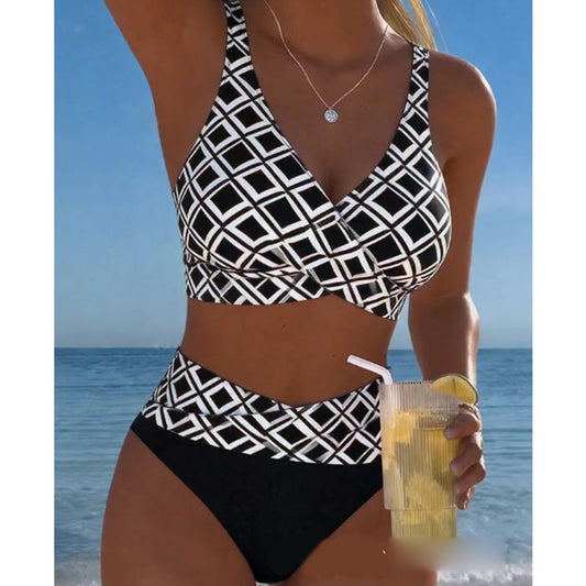 Women's High Waist Two-Piece Bikini Set