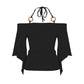 Women's Off-the-Shoulder Halter Neck Top