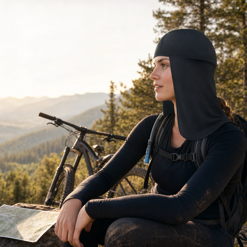 Breathable Outdoor Skull Cap with Neck Cover