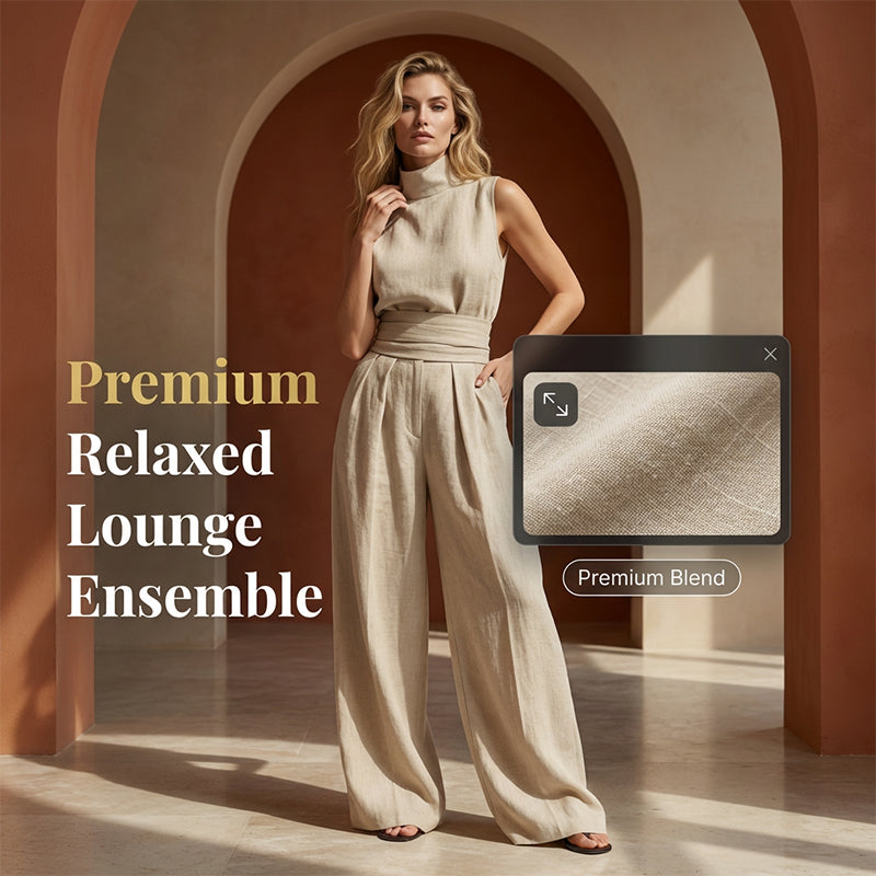 Top & Wide-Leg Pant 2-Piece Set