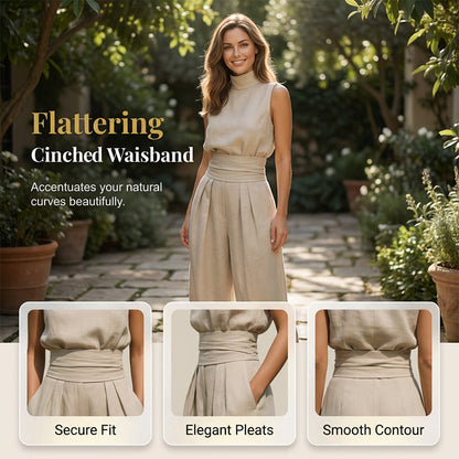 Top & Wide-Leg Pant 2-Piece Set