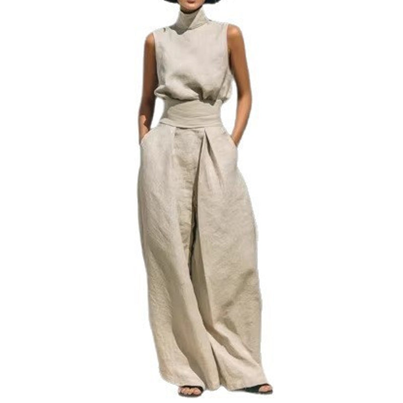 Top & Wide-Leg Pant 2-Piece Set