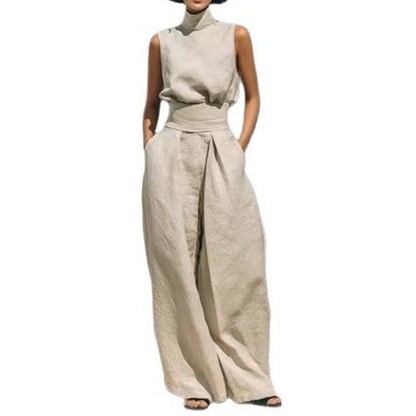 Top & Wide-Leg Pant 2-Piece Set
