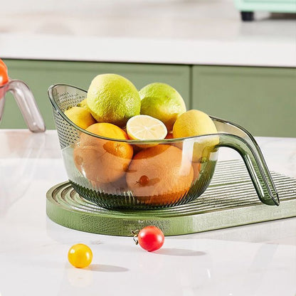 Multipurpose Rice Washing Bowl Strainer with Handle