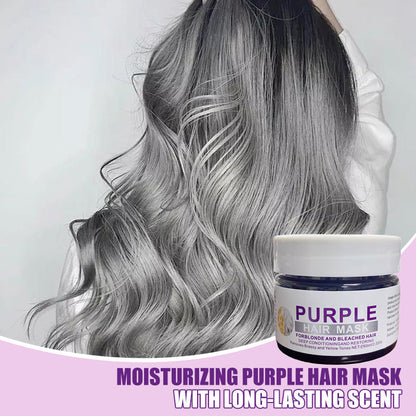 ‍♀Want to lighten your hair color?Your hair needs urgent care!Moisturizing Purple Hair Mask with Long-Lasting Scent