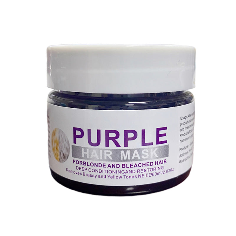 ‍♀Want to lighten your hair color?Your hair needs urgent care!Moisturizing Purple Hair Mask with Long-Lasting Scent