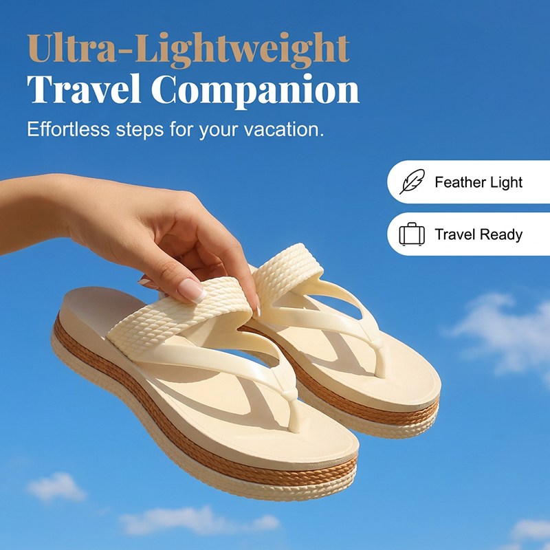 Women's Woven Strap Platform Flip-Flops