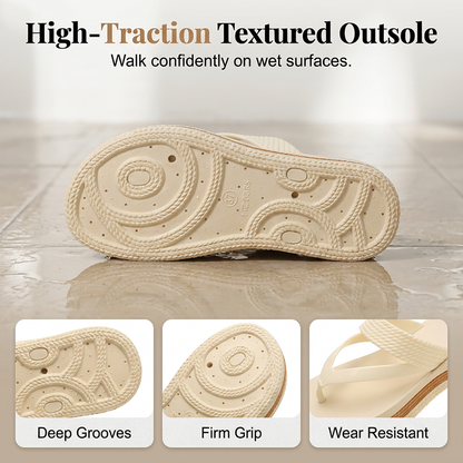 Women's Woven Strap Platform Flip-Flops