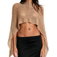Women's Hollow Out Knit Shawl Poncho