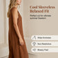 Women's Sleeveless V-Neck Button-Front Jumpsuit