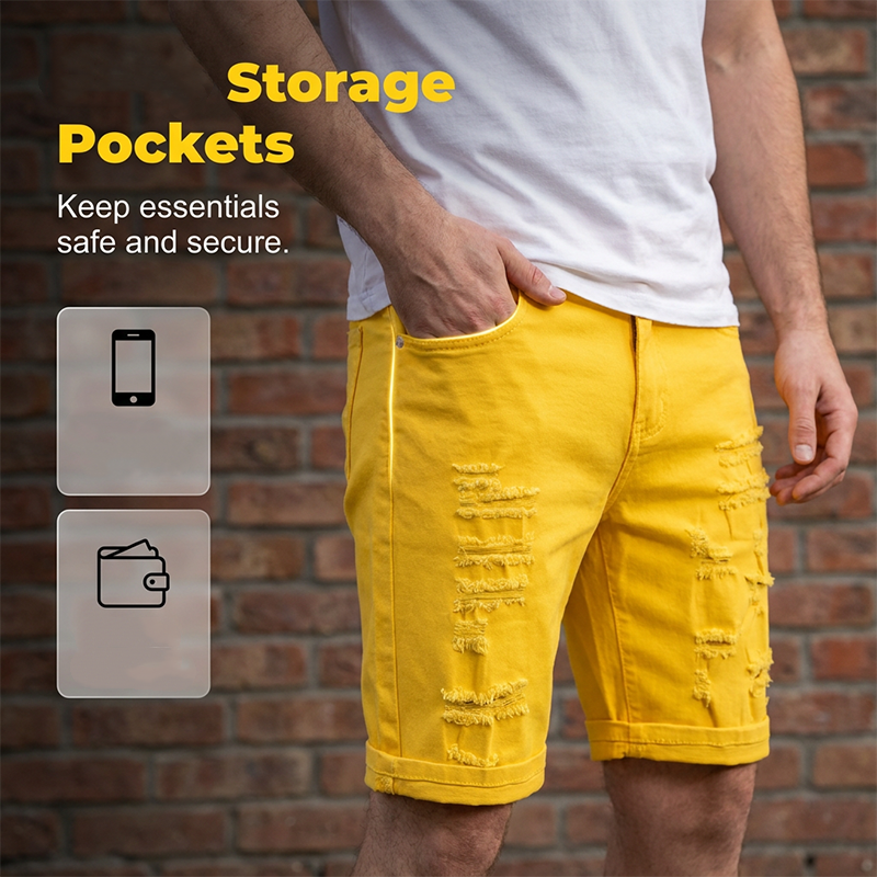 Men's Casual Summer Ripped Shorts