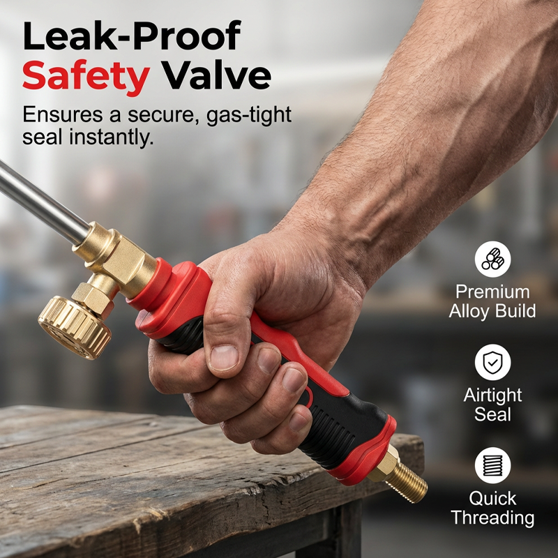 High-Power Gas Torch with Adjustable Flame Control
