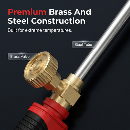 High-Power Gas Torch with Adjustable Flame Control