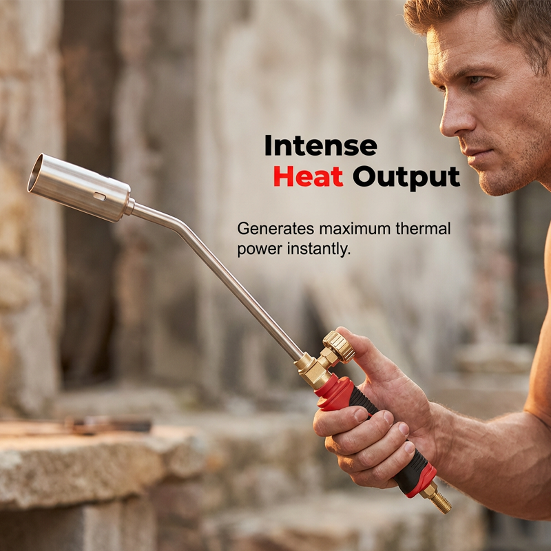 High-Power Gas Torch with Adjustable Flame Control