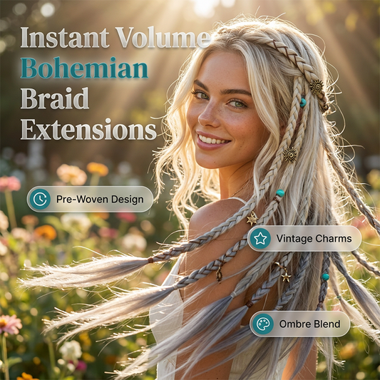 🔥Maillard Style Pre-Braided Hair Extensions