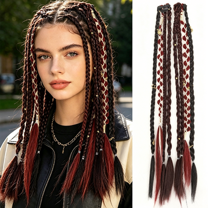 🔥Maillard Style Pre-Braided Hair Extensions