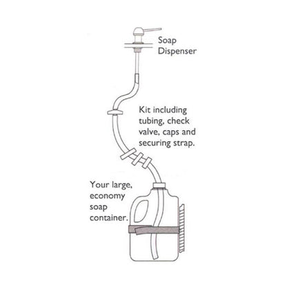 Sink Soap Dispenser Extension Tube Kit