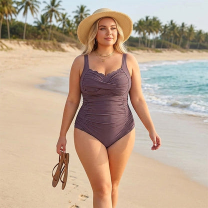 Women's Classic Plus-Size One-Piece Swimsuit