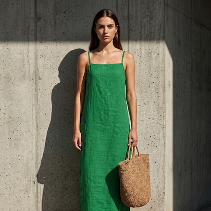 Women's Casual Solid Color Slip Dress