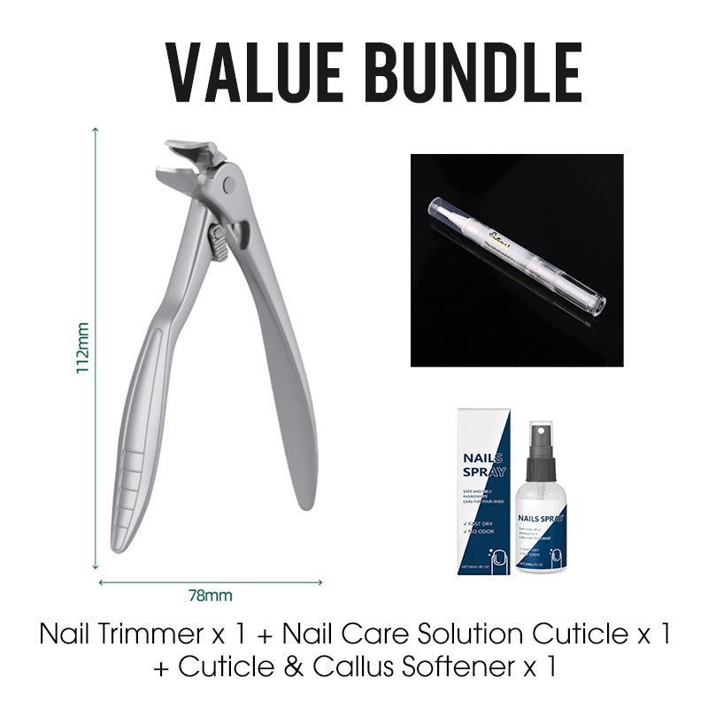 Splash-Proof Stainless Steel Nail Trimmer