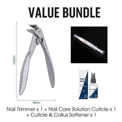 Splash-Proof Stainless Steel Nail Trimmer