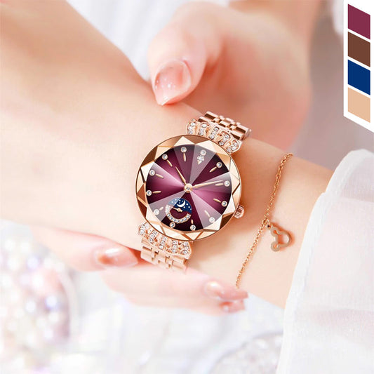 Fashionable Star & Moon Watch for Women