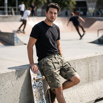 Men's Casual Relaxed Fit Cargo Shorts