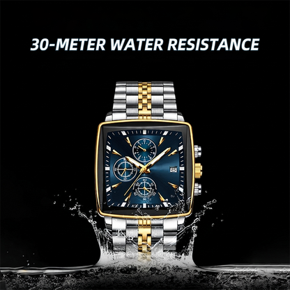 Men's Classic Square Dial Quartz Watch