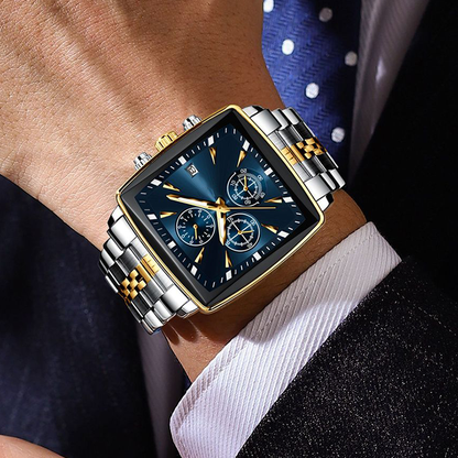Men's Classic Square Dial Quartz Watch