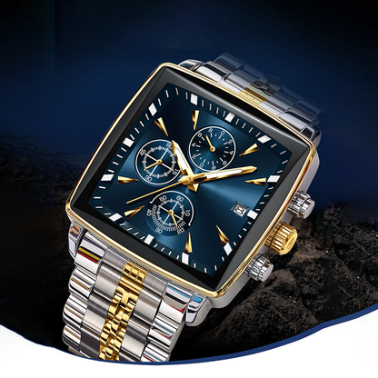 Men's Classic Square Dial Quartz Watch