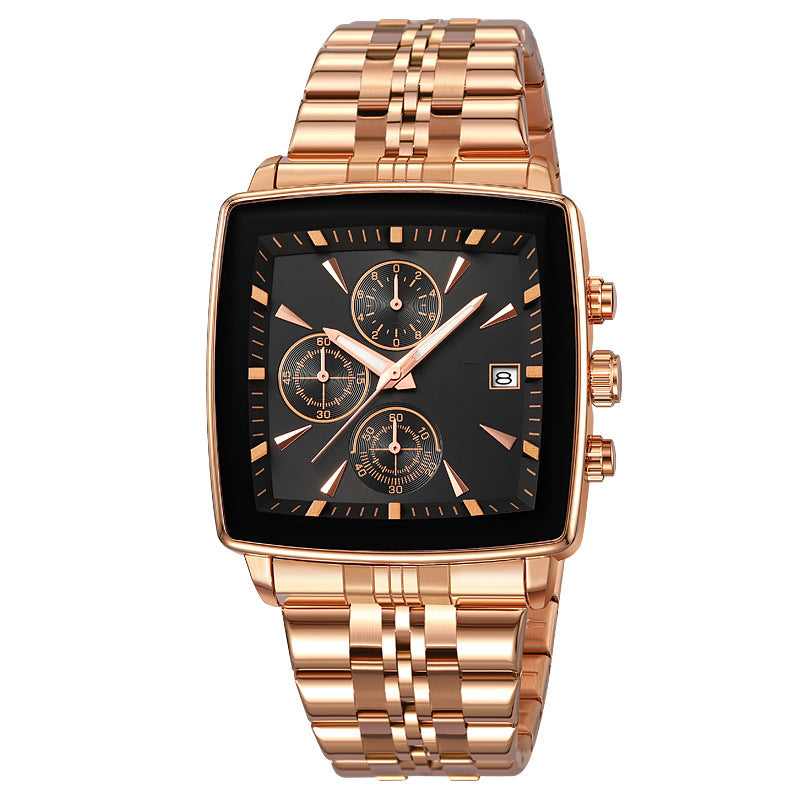 Men's Classic Square Dial Quartz Watch