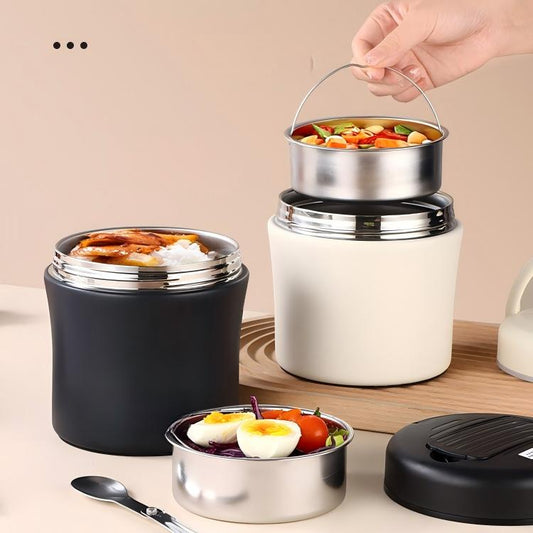 Vacuum Insulated Food Jar with Folding Spoon