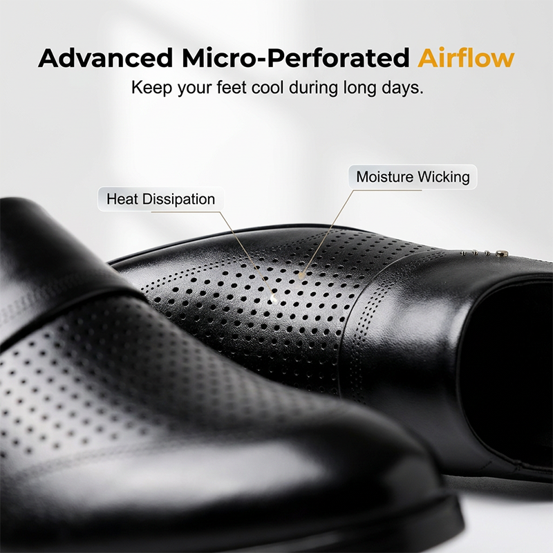 Breathable Slip-On Dress Shoes