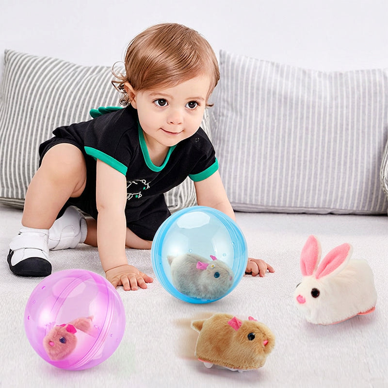 Electric Plush Hamster Rolling Ball Toy for Babies