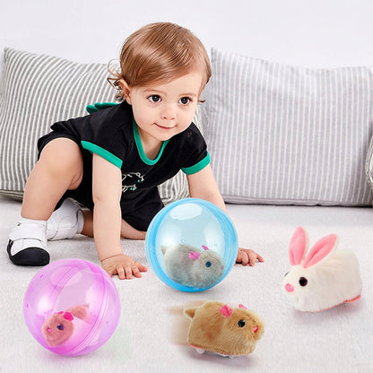 Electric Plush Hamster Rolling Ball Toy for Babies