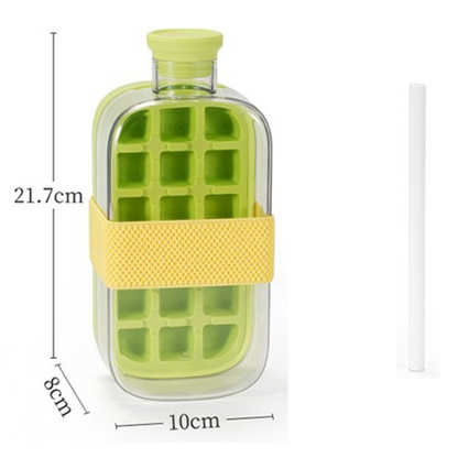 2-in-1 Ice Cube Maker Water Bottle