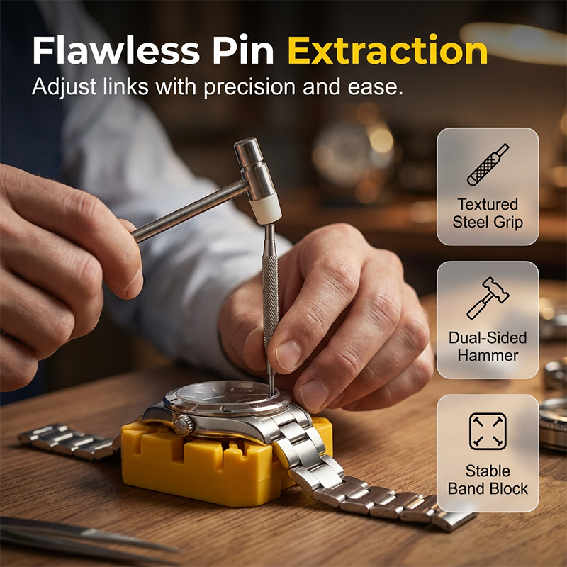 ⏰ Hurry - Limited Time ⚡72-Piece Watch Repair Tool Kit with Precision Tools & Case