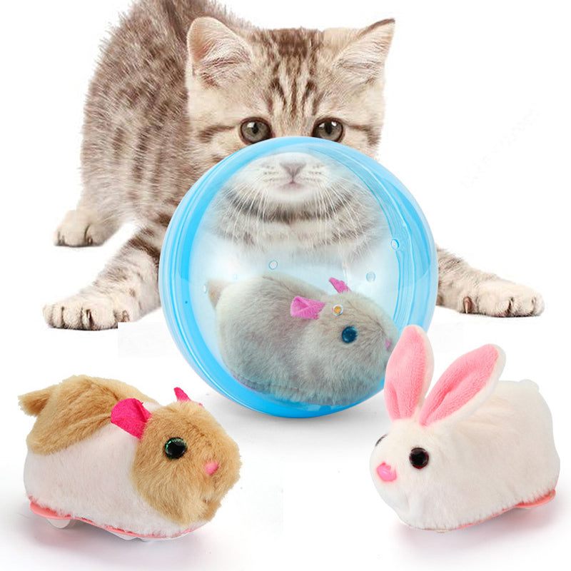 Electric Plush Hamster Rolling Ball Toy for Babies