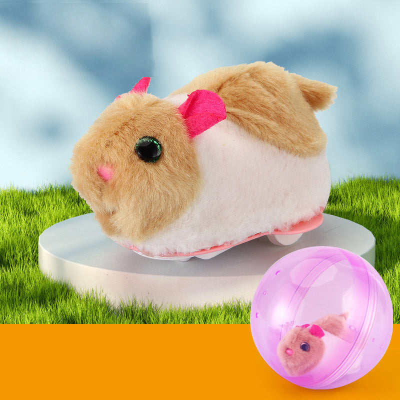 Electric Plush Hamster Rolling Ball Toy for Babies