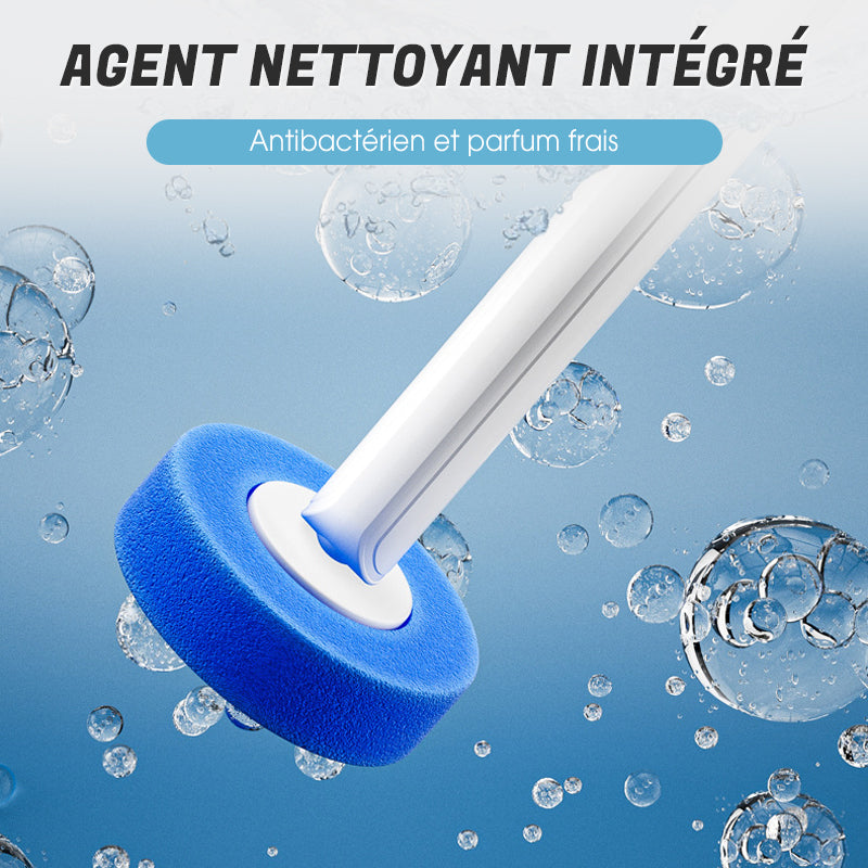 Disposable Toilet Brush with Replaceable Head