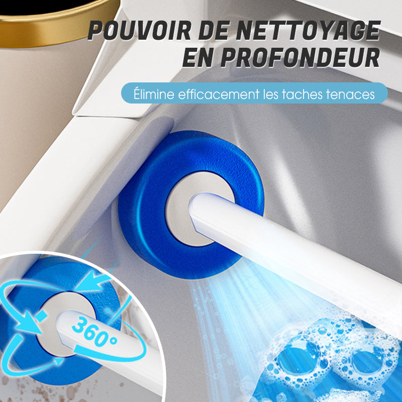 Disposable Toilet Brush with Replaceable Head