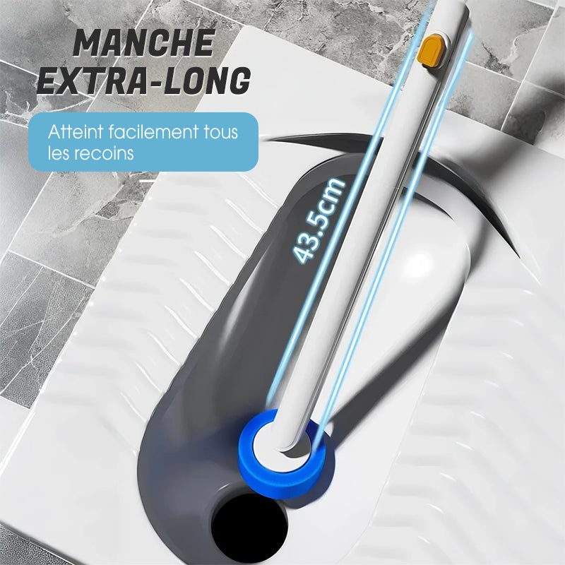 Disposable Toilet Brush with Replaceable Head