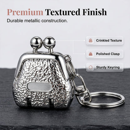 Foldable Purse-Shaped Nail Clipper Keychain