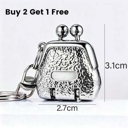 Foldable Purse-Shaped Nail Clipper Keychain