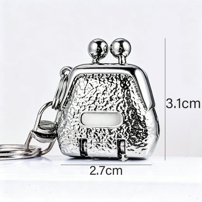 Foldable Purse-Shaped Nail Clipper Keychain