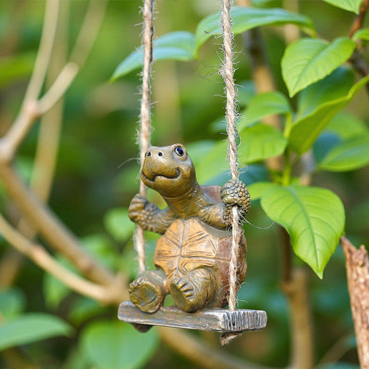 Whimsical Turtle Swing Decor
