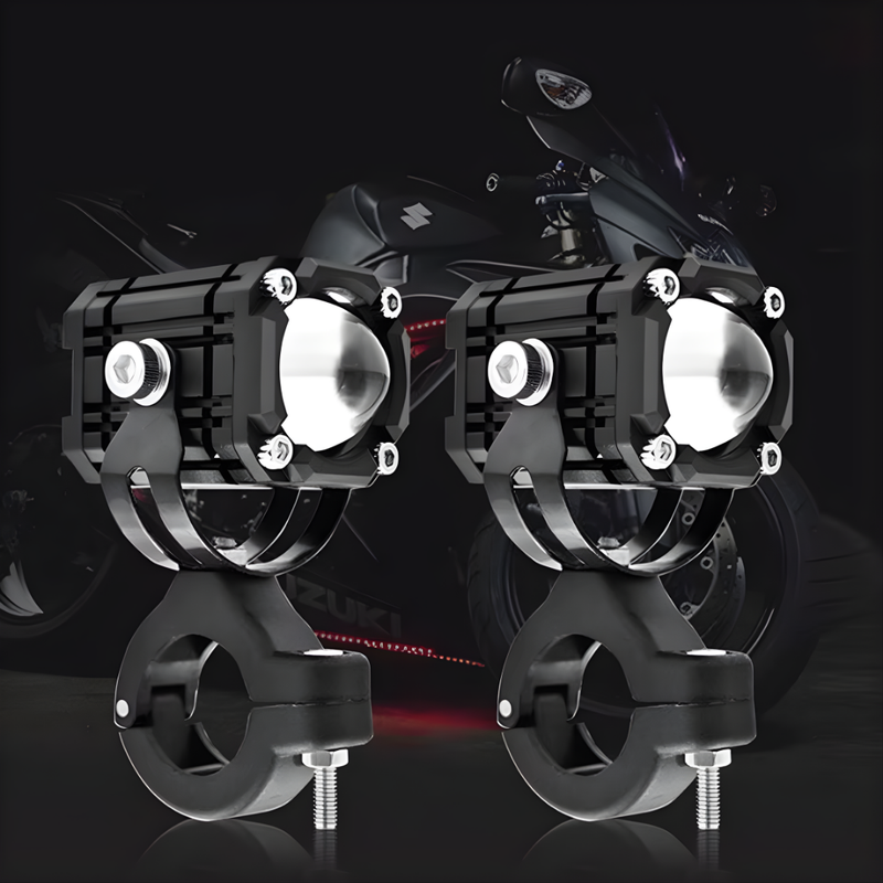 🎁2026 New Arrivals 50% OFF💥Universal Motorcycle LED Auxiliary Spotlights｜Dual Beam IP Waterproof Driving Lights ✨