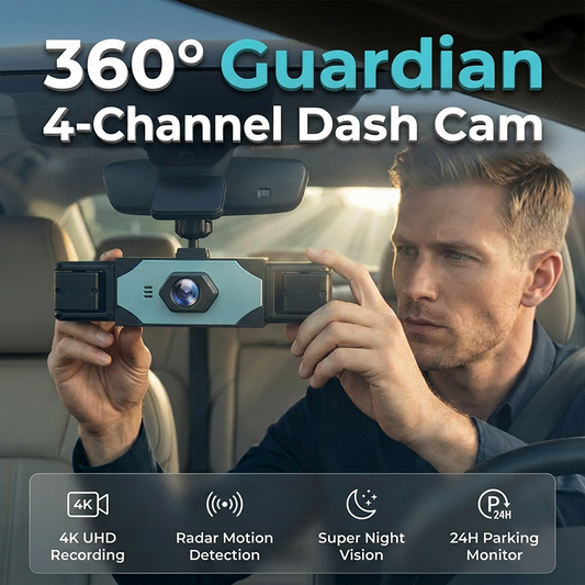 360° Protection 4-Channel Dash Cam