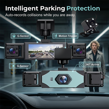 360° Protection 4-Channel Dash Cam
